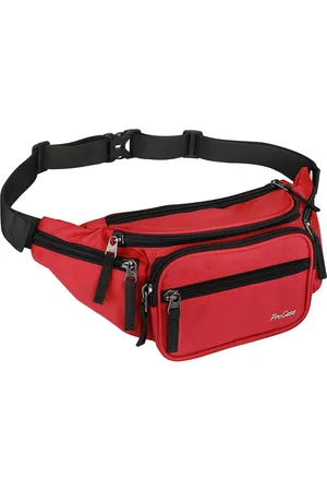Merkloos Heuptas, waterdichte heuptas voor heren en dames, klein nylon fanny pack met 6 zakken met ritssluiting voor outdoor, reizen, sport, wandelen, joggen, hondenwandelingen, , Klassiek en