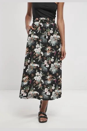 Urban classics Viscose Midi Lange rok - XS