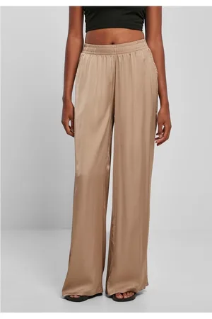 Urban classics Satin Wijde broek - 4XL