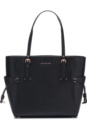 Michael Kors Voyager M Dames Schoudertas - Black / Gold