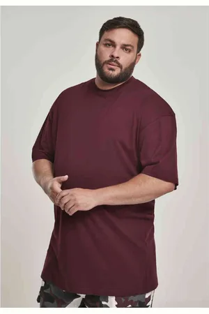 Urban classics Tall Heren T-shirt - S - rood