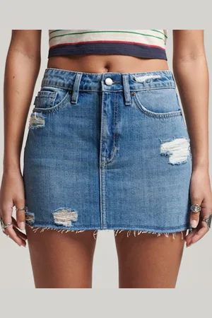 Superdry Dames Denim Vintage minirok