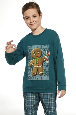 Cornette Katoenen Familie Pyjama Jongens | Lange Mouw Lange Broek | Kerst Winter Matching Gezin Pyama | Cookie 4 953/153 966/153 158/164