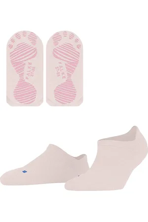 Falke Cool Kick antislip noppen, anatomische pluche zool materiaal sneakersokken dames roze