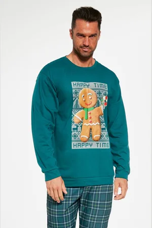 Cornette Katoenen Familie Pyjama Heren Volwassenen | Lange Mouw Lange Broek | Kerst Winter Matching Gezin Pyama | Cookie 2 115/234 S