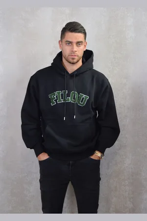 baron filou Cash Stack Oversized Backprint Hoodie Chenille