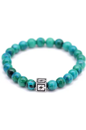 FortunaBeads Fortuna Beads – Energy Chrysocolla – Kralen Armband – Heren– – 18cm