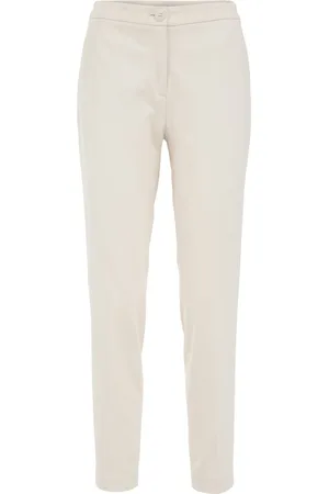 WE Fashion Dames slim fit pantalon met stretch