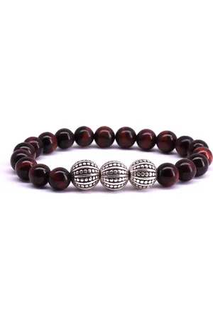 FortunaBeads Gili Basic Tijger Oog Armband – Heren – Natuursteen – Large 20cm