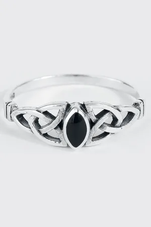 etNox Celtic Knot Ring 56 Zilver - Gothic, Rock wear, Vikings