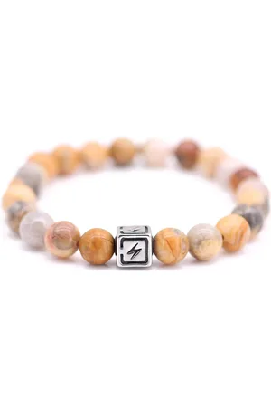 FortunaBeads Fortuna Beads – Energy Crazy Agate – Kralen Armband – Heren– – 20cm