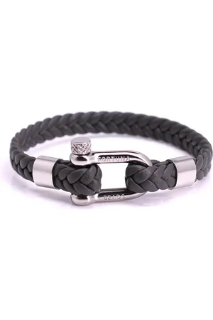 FortunaBeads Nautical L7 Mannen Armband Leer - Medium 18cm