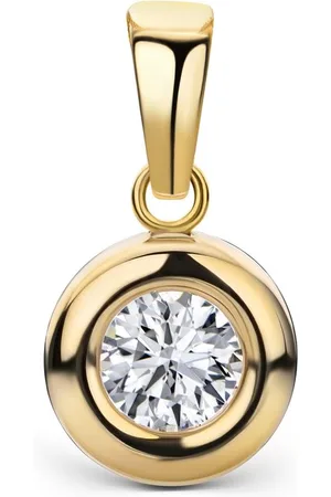 Miore Hanger met Zirkoon - Dames - 9 Karaat - Kleur - Handgemaakte Cadeau Sieraden