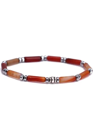 FortunaBeads Fortuna Beads – Italia Carneool – Kralen Armband – Heren & Dames – – 18cm