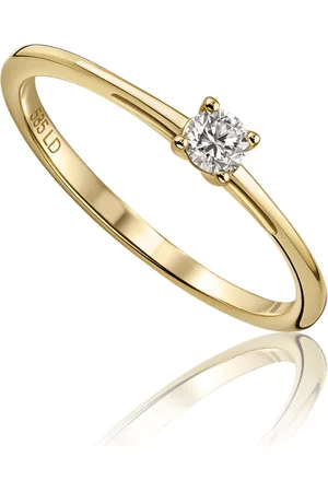 Miore Gouden Ring met Diamant Dames 14 karaat Goud - Trouwringen