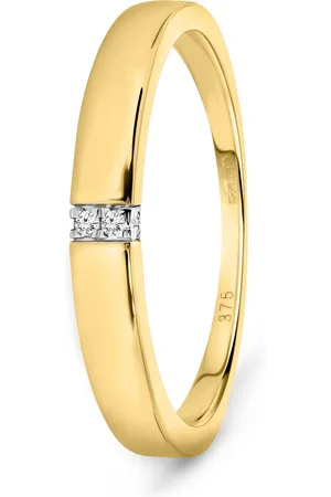 Miore Ring met Diamanten Dames - 9 Karaat - Kleur - Trouwring - Handgemaakte Hoogwaardige Sieraden