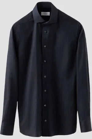 Eton Overhemd Herringbone Wrinkle Free Flannel Shirt Lange Mouw Overhemd 100012184