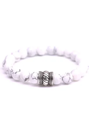 FortunaBeads – Bali Howliet – Kralen Armband Heren – – 22cm