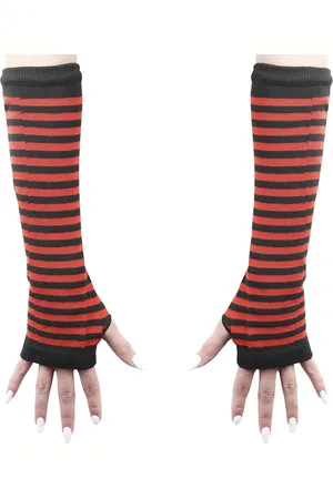 Banned Retro Frances Striped Armwarmer - /Zwart