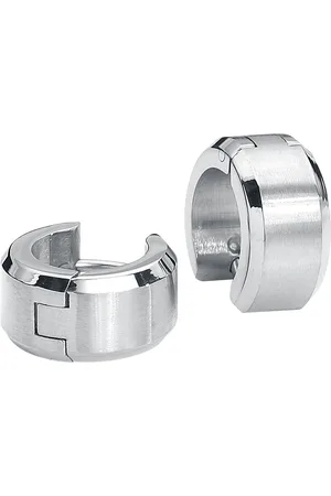 etNox Stainless Steel Creoles Oorbel