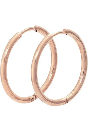Ixxxi Jewelry-Oorring 24mm-Rosé goudkleurig-Dames Oorbellen