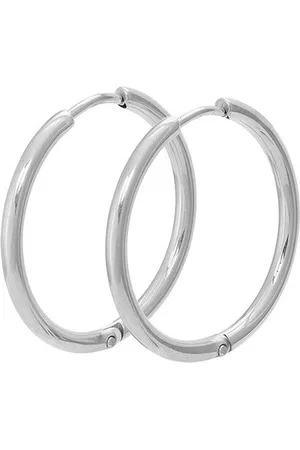 Ixxxi Jewelry-Oorring 24mm-Zilverkleurig-Dames Oorbellen