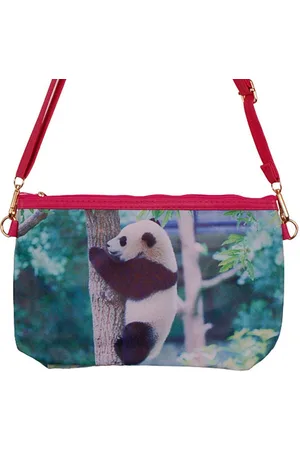 S.Y.W Schoudertasje Panda - Panda in Boom - 25x17cm