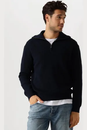 Pure Path Loose Fit Knitwear Halfzip818 Truien & Vesten Heren - Sweater - Hoodie - Vest-