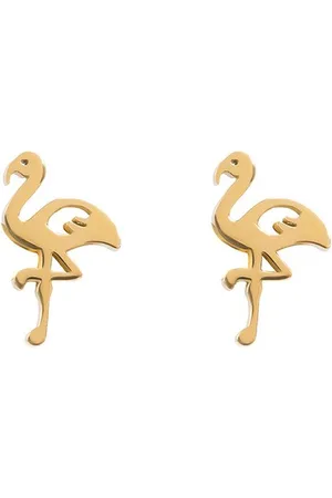 Ixxxi Jewelry-Flamingo-Goudkleurig-Dames Oorbellen