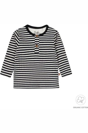 Dirkje Never out of stock Shirt - Biologische katoen - - Met streepje - opa sluiting