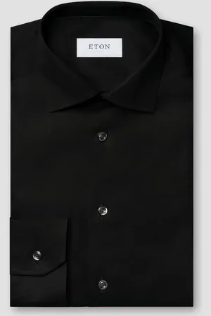 Eton Overhemd Solid Signature Twill Shirt Lange Mouw Overhemd 100012342