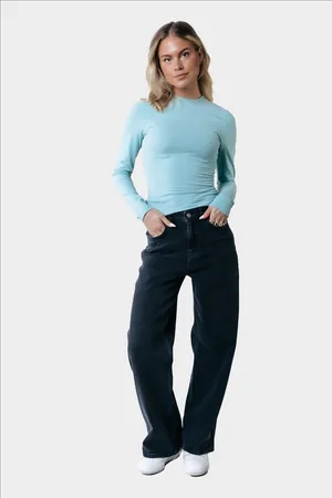 Colourful rebel Gaias High Rise Wide Leg Denim Pants- L