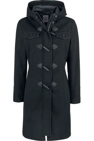 Brandit Long Dufflecoat Wollen jas XS Wol Dames - Basics, Casual wear