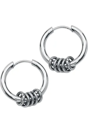 etNox Creole Ringe Oorbel Roestvrij staal - Basics, Rock wear