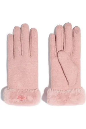 Merkloos Kasjmier handschoenen - winter touchscreen handschoenen voor dames - outdoor pluche en dikke handschoenen - warme gebreide handschoenen - koudebestendige touchscreen handschoenen - winddichte handschoenen met wolvoering