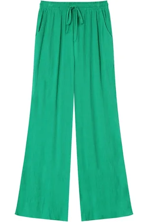 Grace & Mila Groene wijde pantalon Matisse