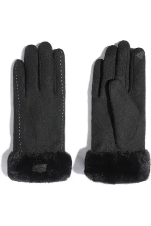 Merkloos Kasjmier handschoenen - winter touchscreen handschoenen voor dames - outdoor pluche en dikke handschoenen - warme gebreide handschoenen - koudebestendige touchscreen handschoenen - winddichte handschoenen met wolvoering