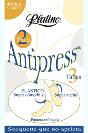 Platino 2 paar antipress 40 den panty sokjes maat 38/40