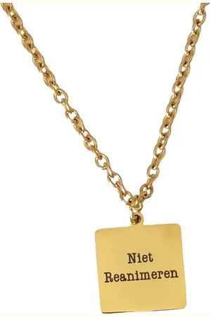 2 Love It Niet Reanimeren GLV - Ketting - RVS/Stainless steel - 70 cm + 5 cm verlenging