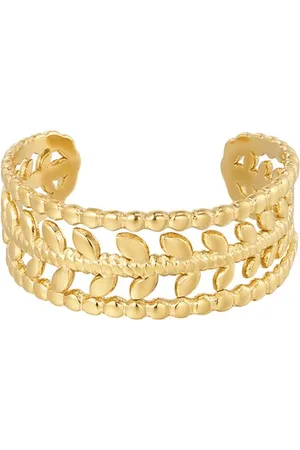 Yehwang Minimalistische ring dames - - Dames ring - Verstelbare ring - One size ring - Stainless Steel - Waterproof - Gouden ring - Kerst cadeau - Kerst sieraden - Sinterklaas cadeau - Party - Moederdag - Valentijn