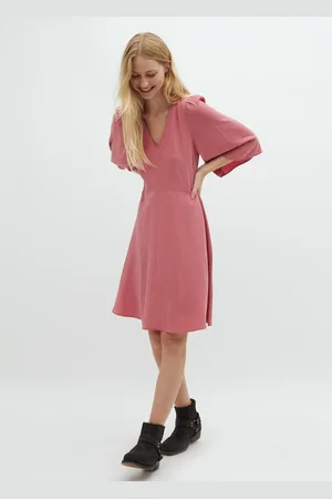 mbyM Midi-jurk Melika Neveah Slate Rose