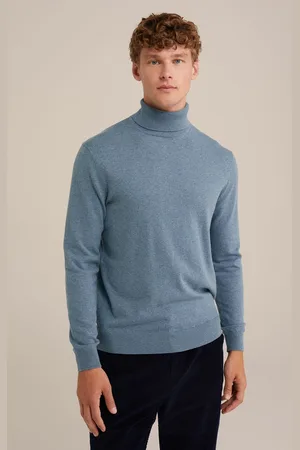 WE Fashion Heren fijngebreide coltrui
