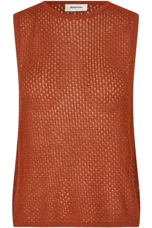 Modstrom Roestbruine crochet top Iggy