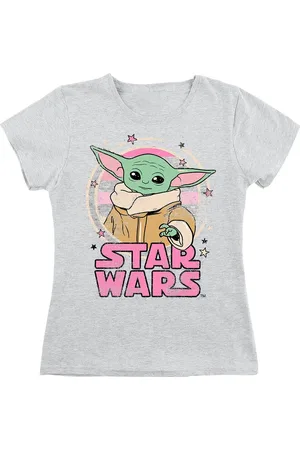 STAR WARS Kids - Starry - Grogu T-shirt lichtgrijs gemêleerd 128 Meisjes