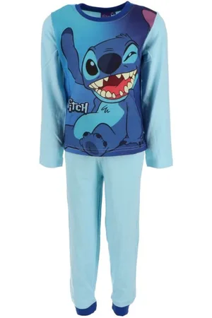 Disney Pyjama Stitch Face Lichtblauw maat 104