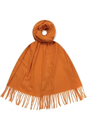 Merkloos Lange Warme Sjaal - Effen - Oranje - 180 x 73 cm (823323024#)