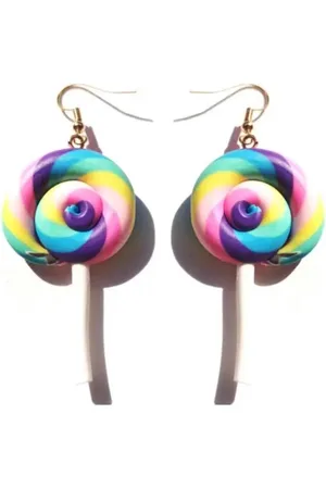 Akyol Lolly oorbellen – Oorbellen dames - oorbellen meisjes - Oorhangers dames - leuke snoep oorbellen - Sieraad- fruit oorbellen - oorbellen cadeau - verjaardag - grappige oorhangers - Valentijn cadeau - lolly - kerstcadeau
