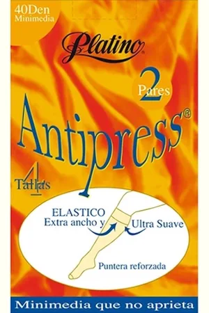 Platino Antipress 2 paar 40 den panty kousjes maat 40/42