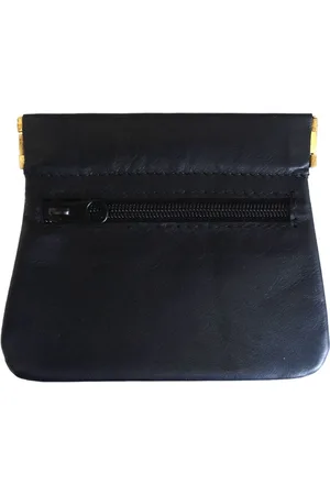 LEATHER DESIGN Knijpportemonnee met Ritsvakje Echt Leer