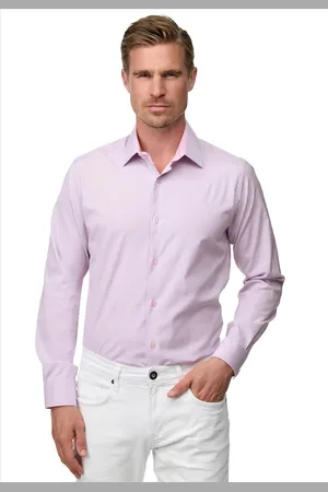 Rusty Neal Heren Overhemd - Lavendel - slimFit - Modaitalia
